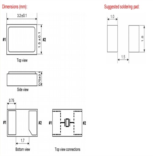 KX-327NHT無線應用晶體,12.87159,格耶32.768KHZ晶振