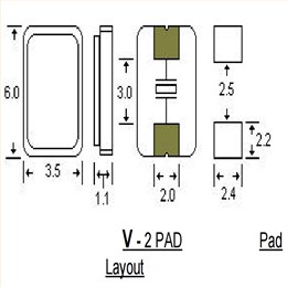 STD尋呼機晶振,6035mm,AAV27M000000FLH12H,27MHZ