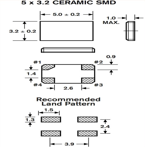 FMI石英振動子,FMXMC3S118HFB-30.000000M-CM,FMXMC3S系列,5032mm