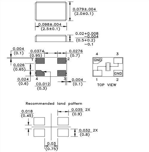 ELM10-16.000MHz-8-R60-2-D20-T,AEL艾爾平板電腦晶振,2520mm,16MHZ