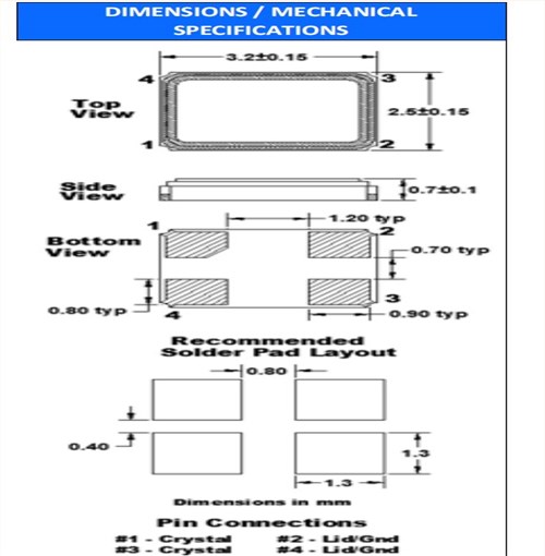 FC3BAEBDI40.0-T1,3225mm,FOX無(wú)源晶振,耐高溫晶振