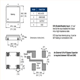 貼片晶振,7050mm石英晶振,FT550NV-50.000MHz晶振,Frequency晶振