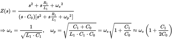 石英晶振示意符號