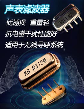 低插損抗電磁聲表面濾波器