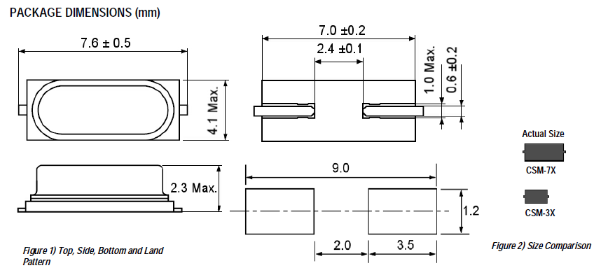 CSM-3X晶振,石英晶體諧振器,無源晶體 CSM-3X晶振,石英晶體諧振器,無源晶體