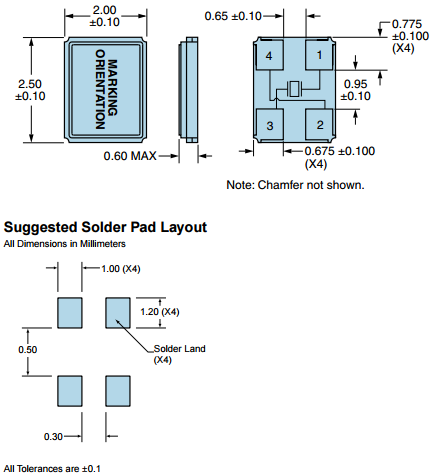 EA2025FA08-16.000M晶振,進口無源諧振器,超小體積2520晶振