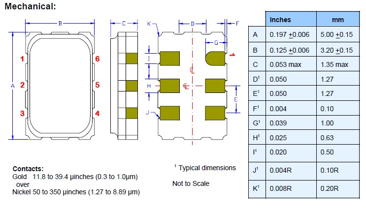 HC55D晶振,有源貼片晶振,5032mm貼片晶振
