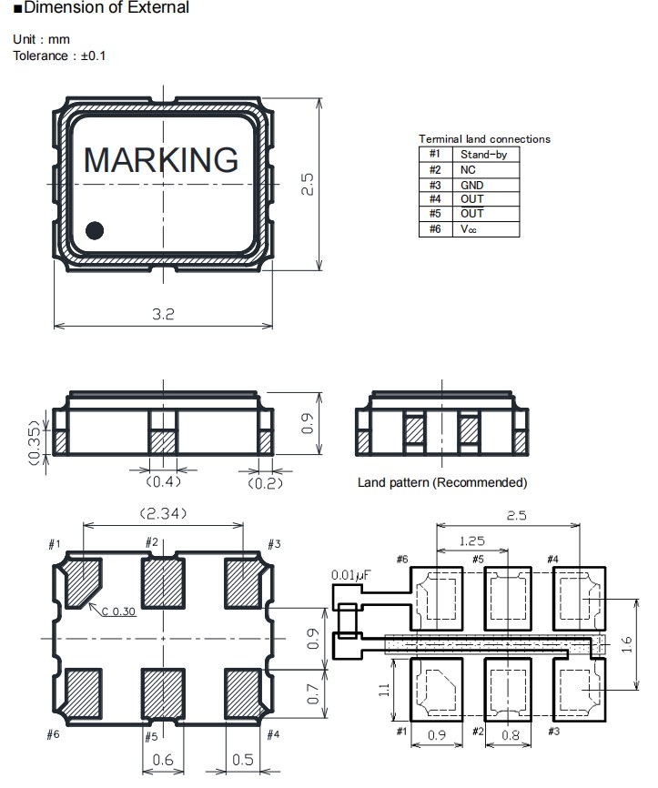NDK6G基站晶振,NP3225SAB-155.520000MHz-NSC5186A,汽車音頻設備晶振