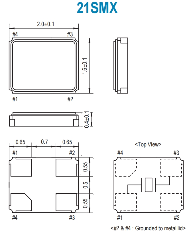 21SMX石英諧振器 21M270-8 6G無線晶振 日本SMI晶體