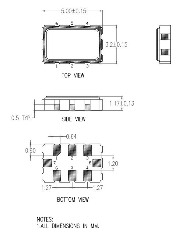XPP516625.000000I,瑞薩LVPECL輸出振蕩器,交換機應用晶振